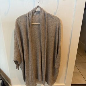 Subtle Luxury 100% Cashmere Gray Women's Cardigan